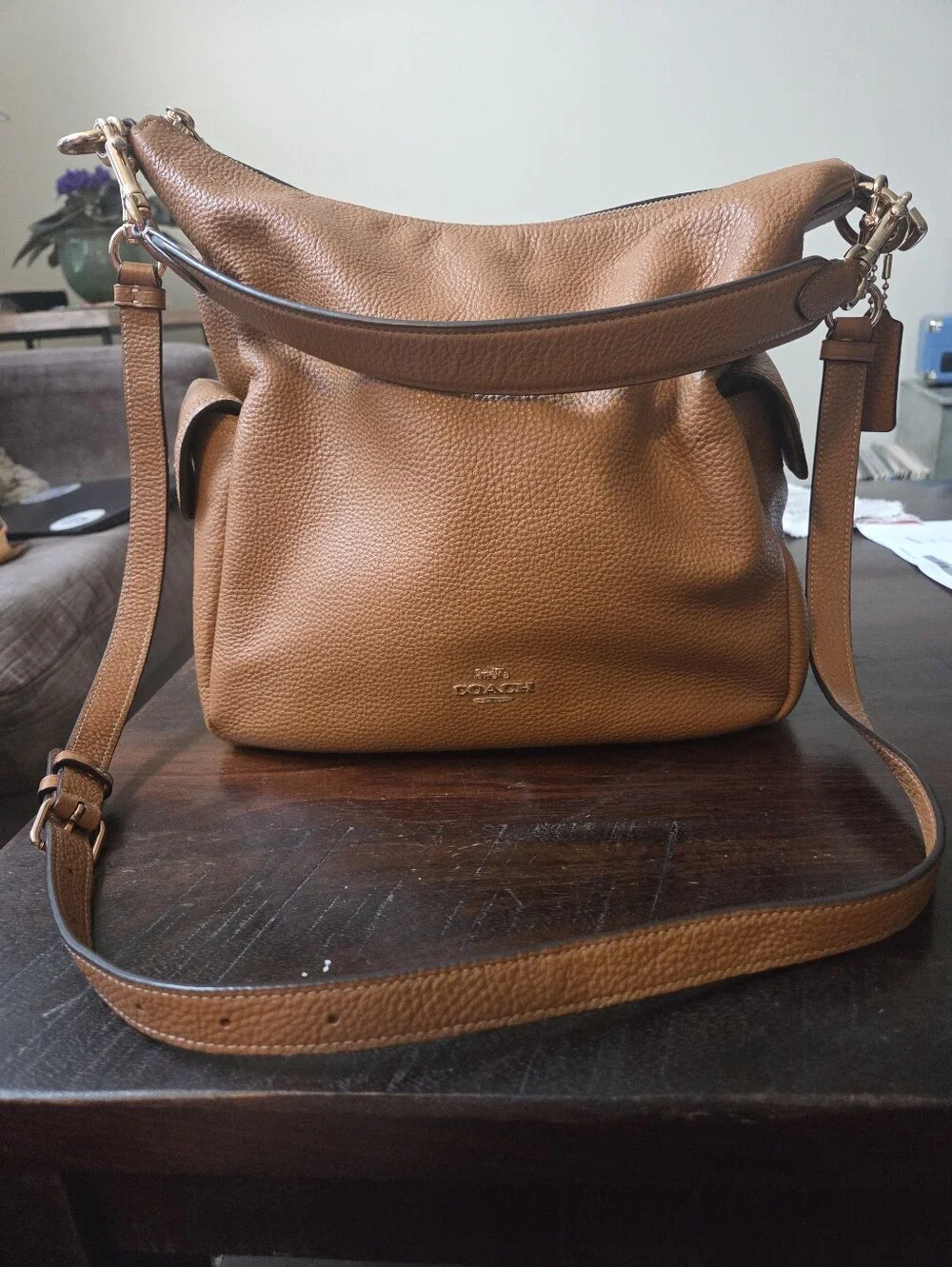 Coach Tan Leather Hobo